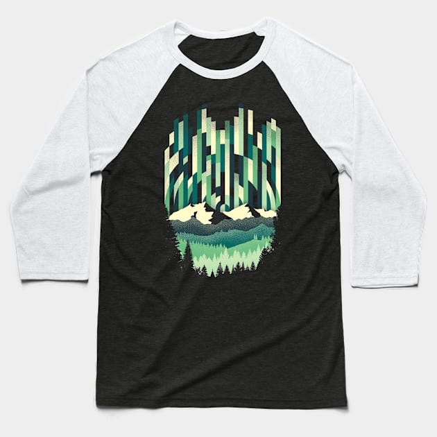 Sunrise in Vertical Baseball T-Shirt by digsy